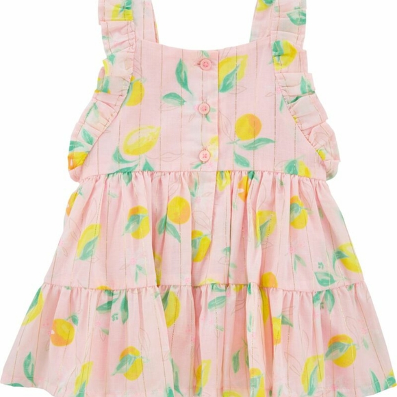 [OshKosh] Flutter Sleeve Lemon Dress - Picture 3 of 10